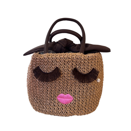 Mini Raffia Embroidered Bag