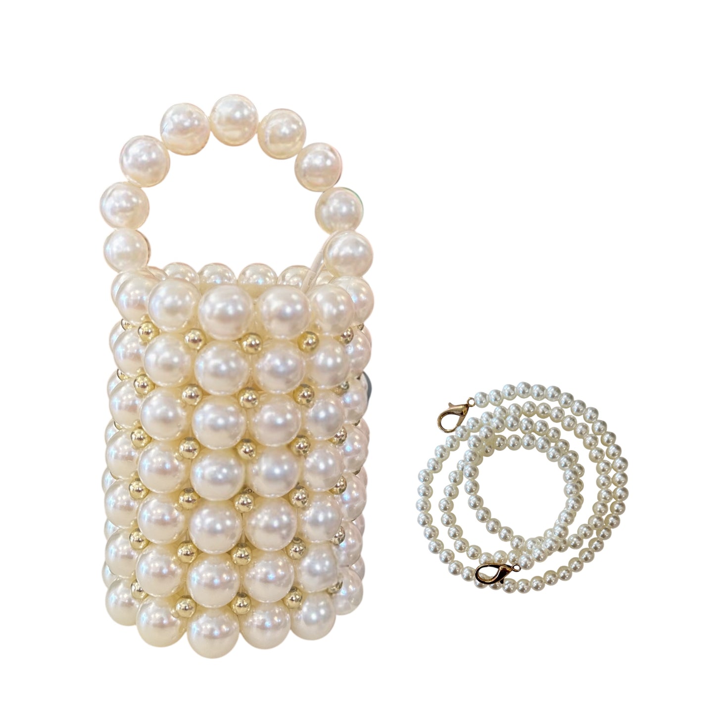Mini Beaded Bucket Purse