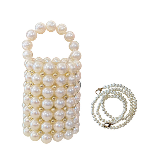 Mini Beaded Bucket Purse