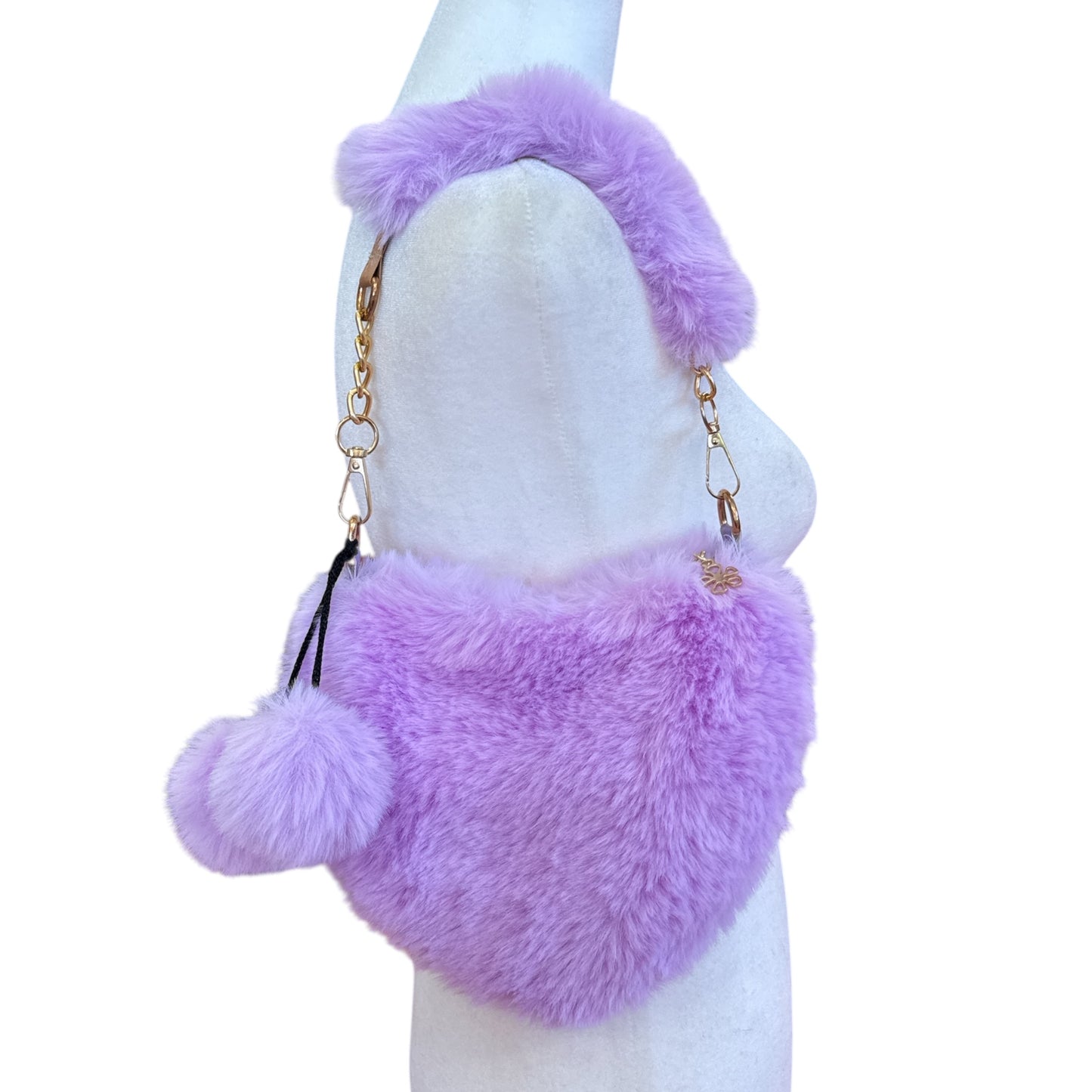 Furry Heart Purse