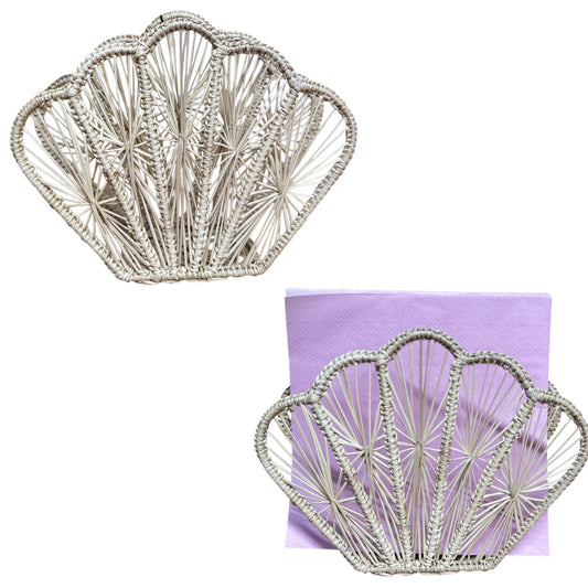 Woven Shell Napkin Holder