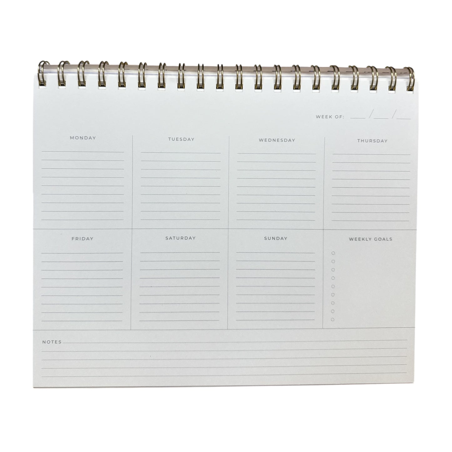 Undated Weekly Planner