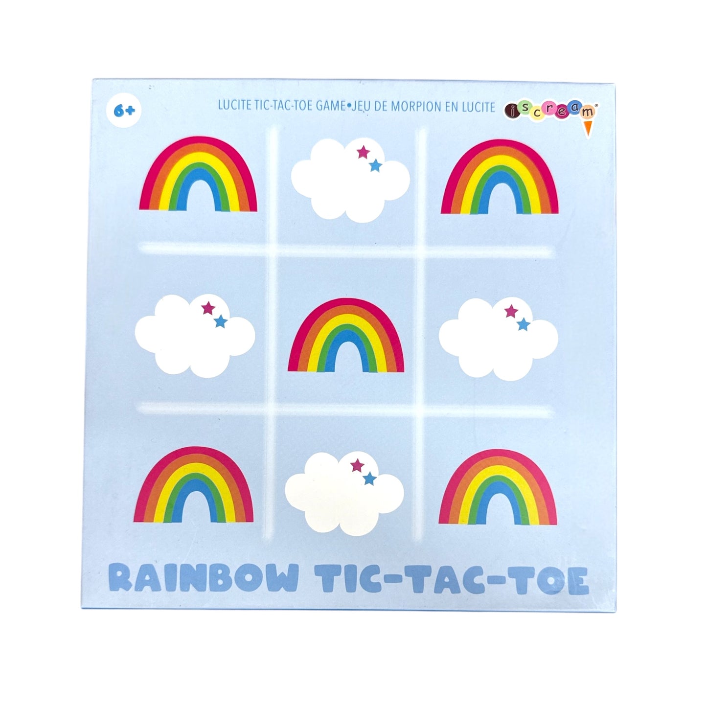 Rainbow Lucite Tic-Tac-Toe