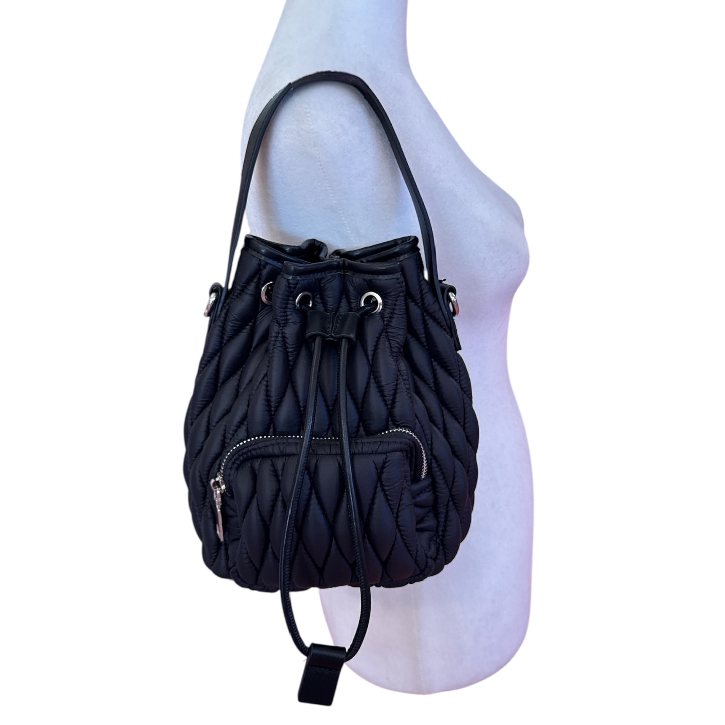 Mini Quilted Bucket Bag