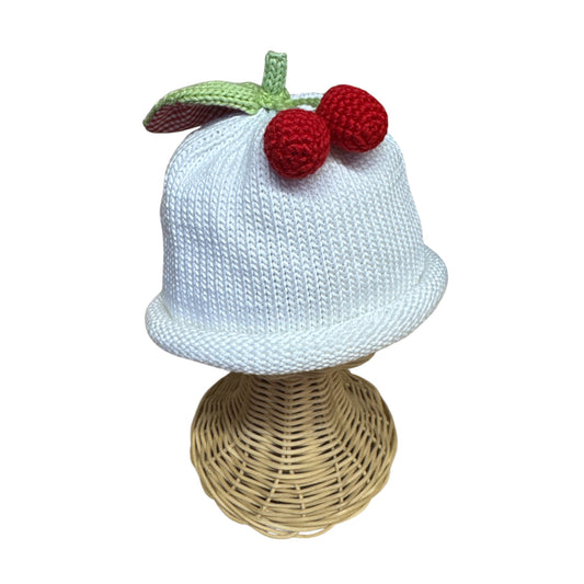 Cherry Knit Beanie- Infant