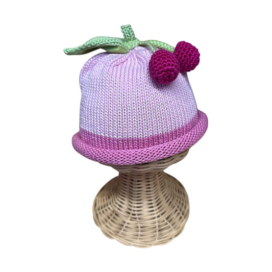 Cherry Knit Beanie- Infant