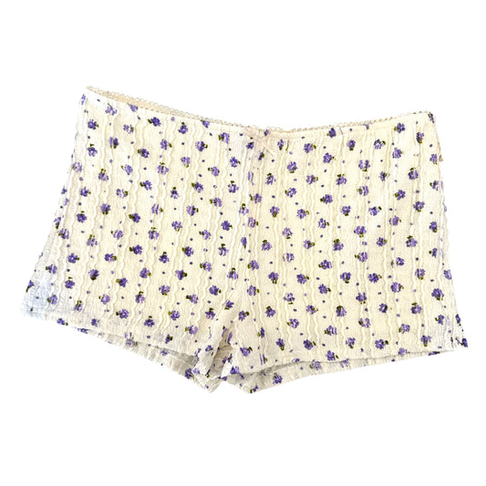 Lavender Floral Shorts