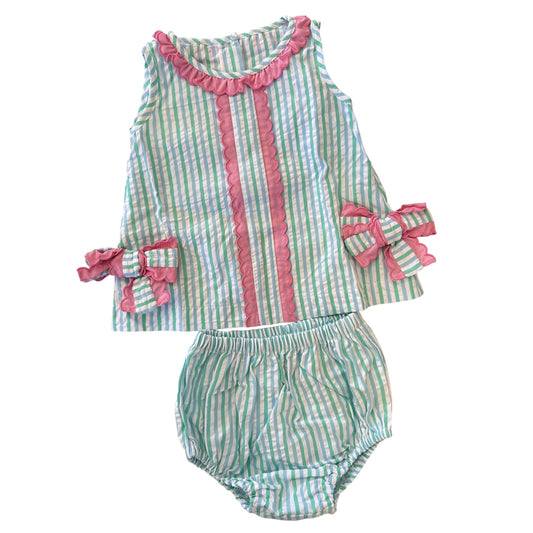 2PC Green Stripe Set- Infant