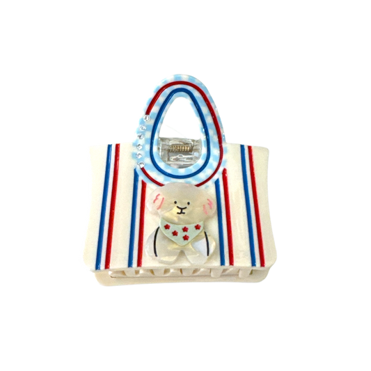 Square Purse Hair Clip