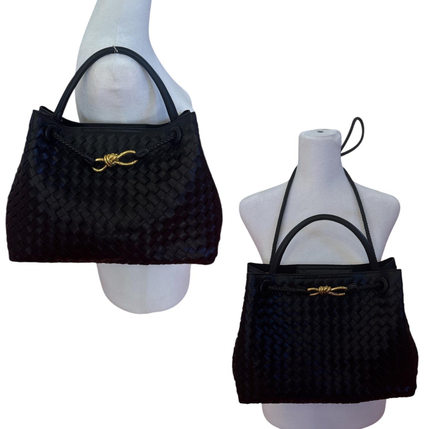 Woven Top Handle Purse