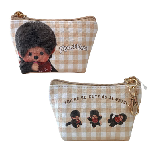 Monchhichi Gingham Mini Pouch