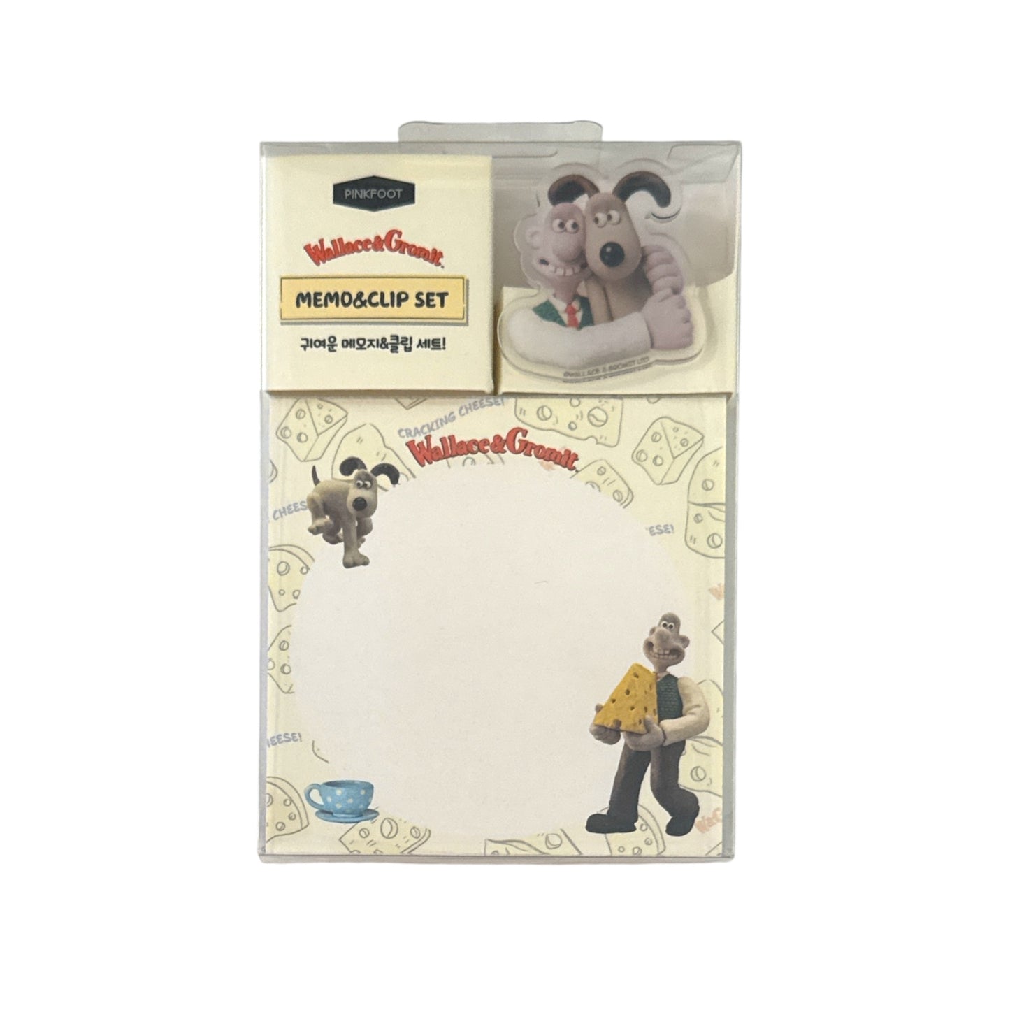 Wallace & Gromit Memo + Clip Set