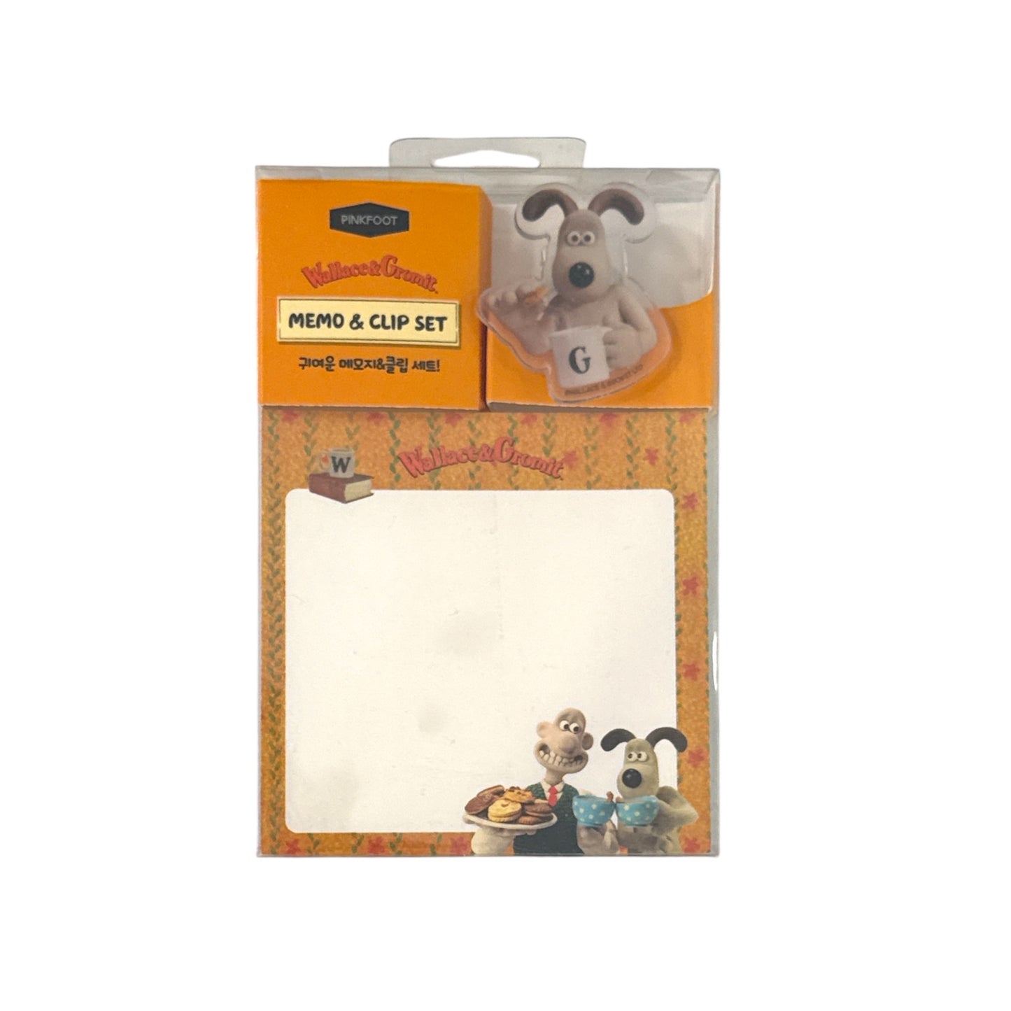 Wallace & Gromit Memo + Clip Set