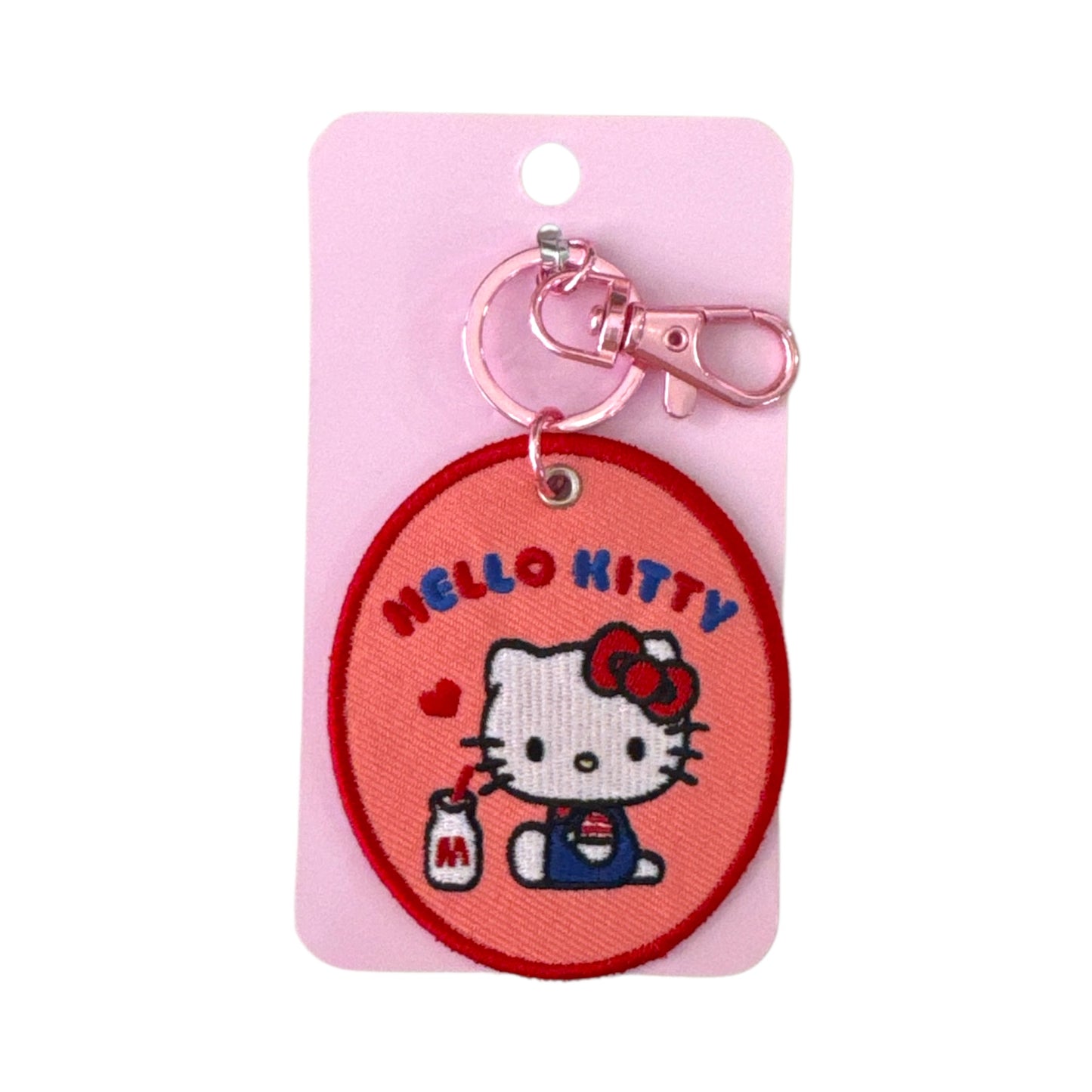 Sanrio Embroidered Patch Keychain