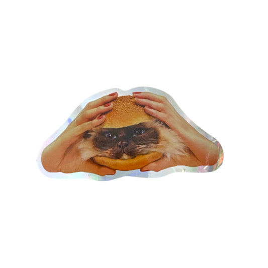 Cat Burger Sticker