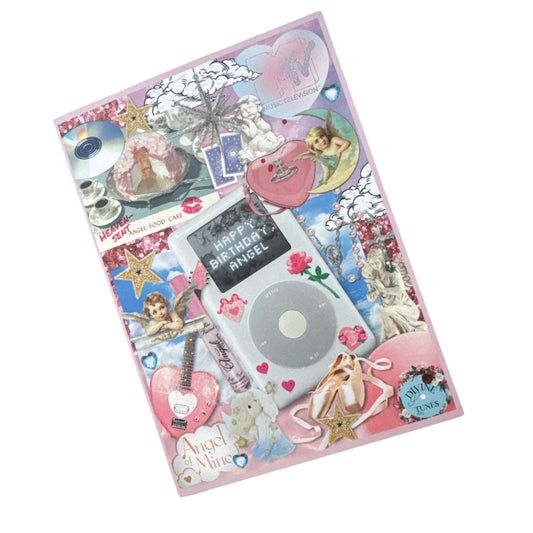 Y2K Angel Bday Card