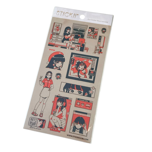 Pixel Life Sticker Sheet