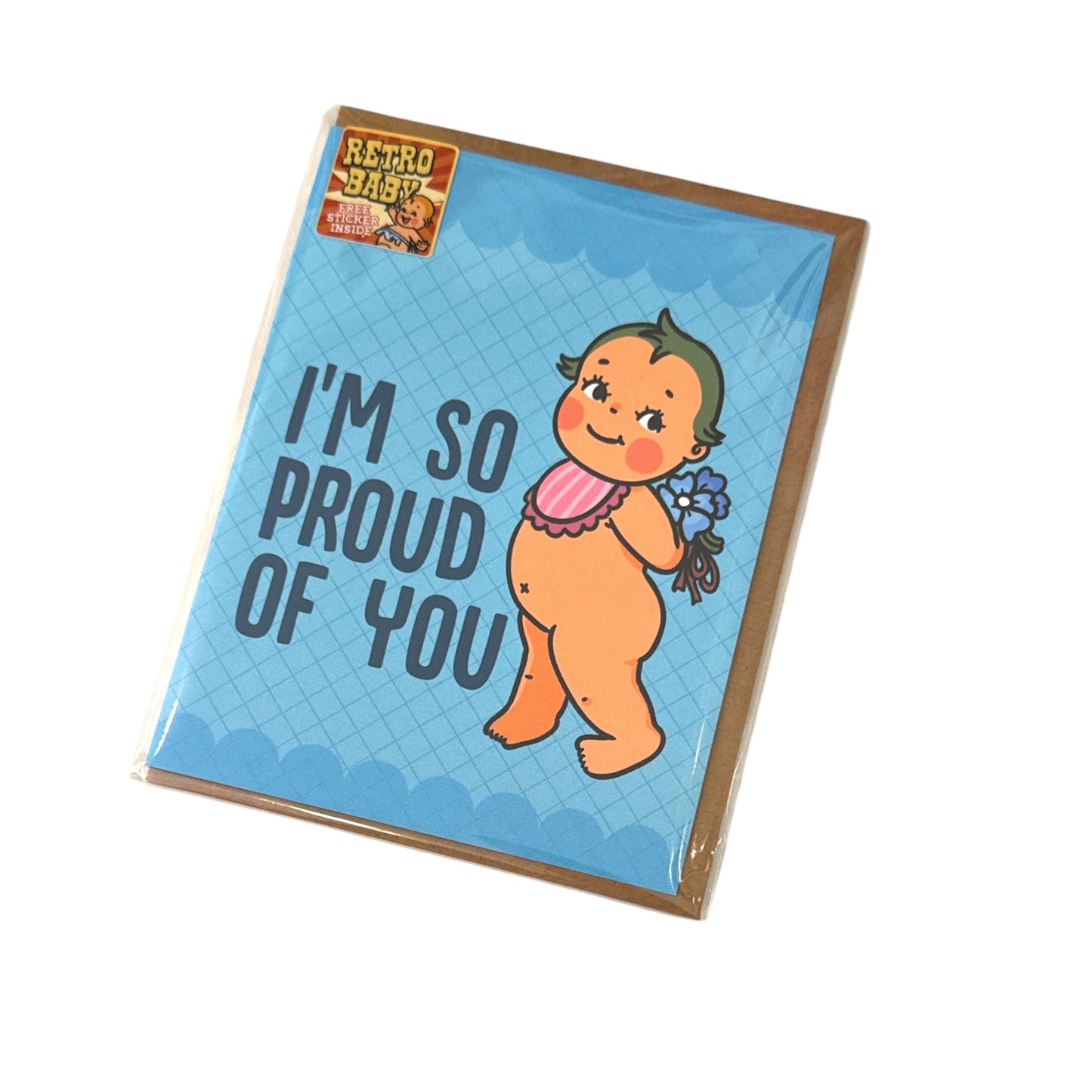 Retro Babies Greeting Card
