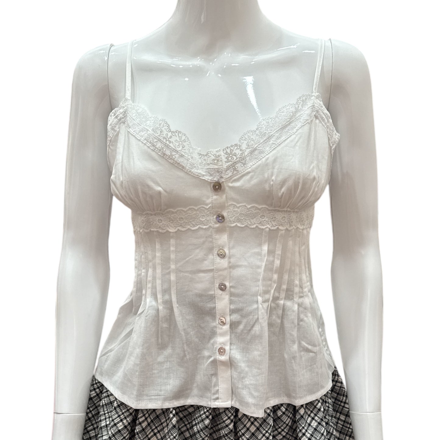 Lace Trim Tank Top