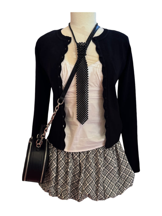 Checkered Bubble Skirt