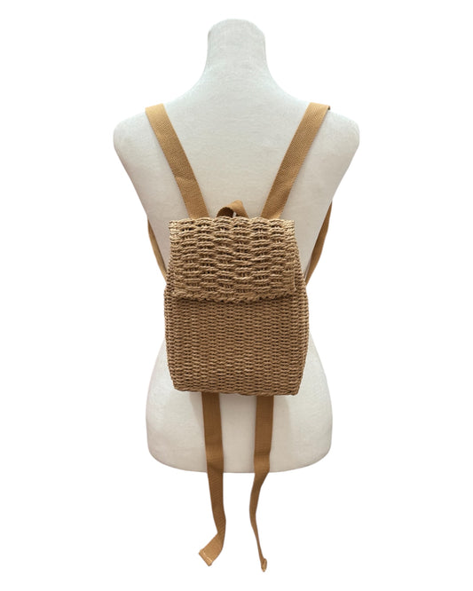 Mini Raffia Backpack