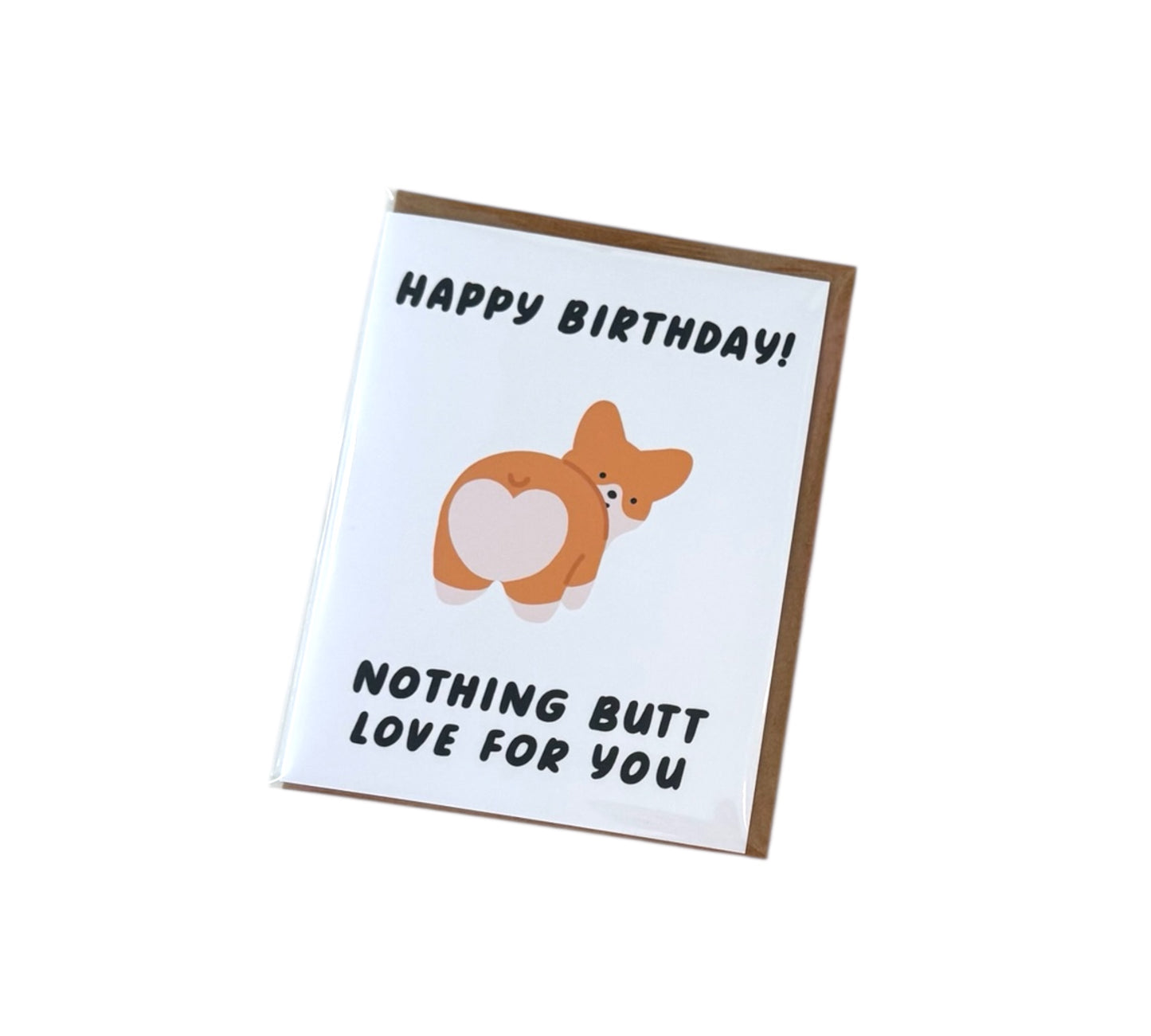 Corgi Butt Bday Card