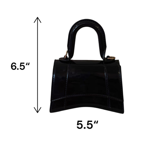 Mini Black Jelly Purse
