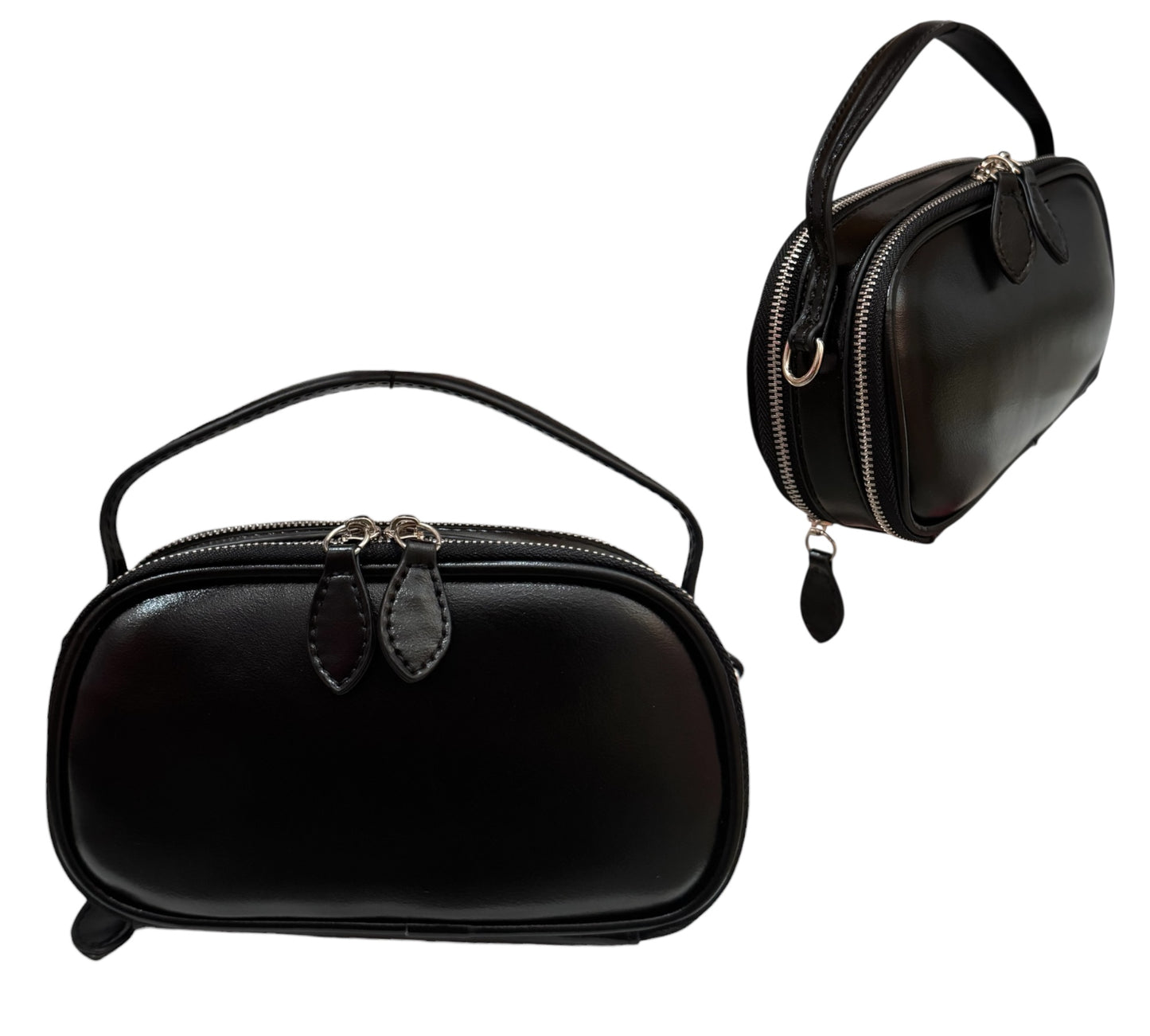Mini Double Pocket Wristlet/Clutch
