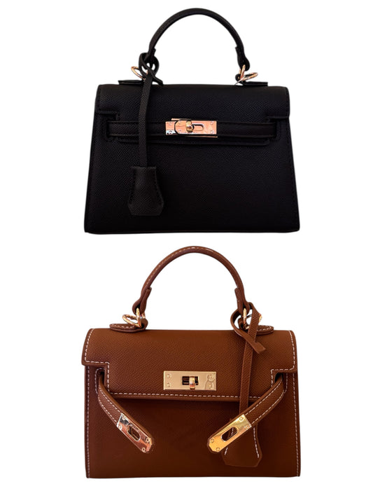 Mini Padlock Top Handle Purse