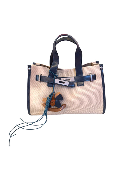 Blue Trim Padlock Purse