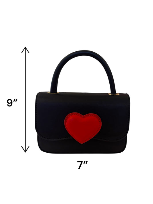Mini Heart Top Handle Purse