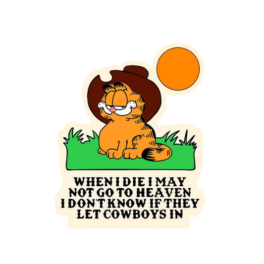 Garfield Cowboy Sticker