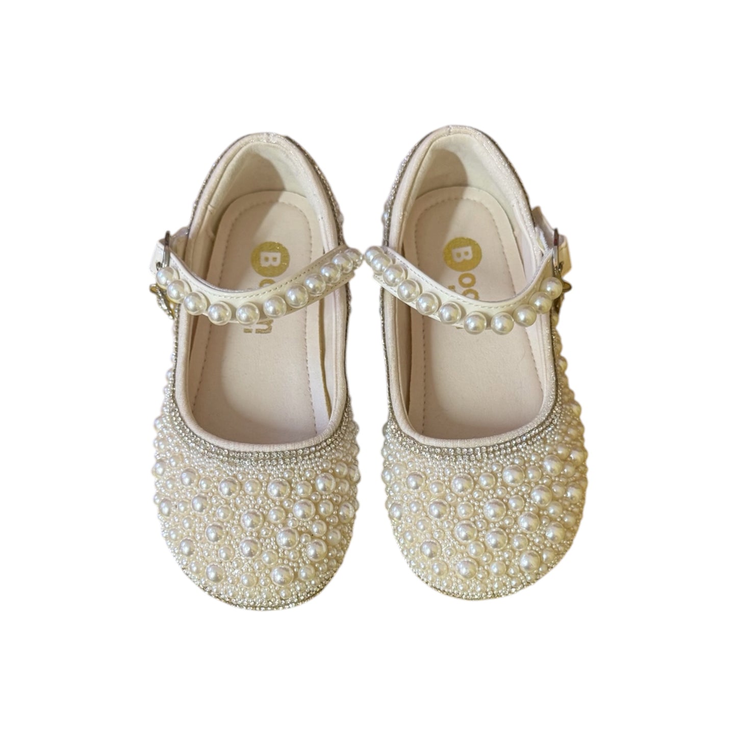Pearl Embellished Flats- Kids