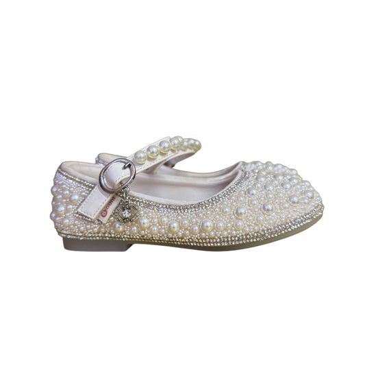 Pearl Embellished Flats- Kids