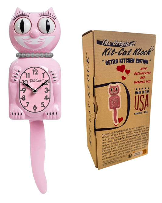 Kit Cat Klock- Retro Pink