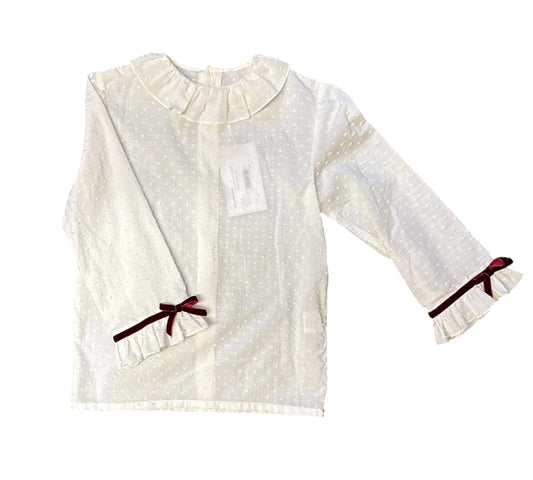 ‘Estelle’ Plumetis Blouse- Kids