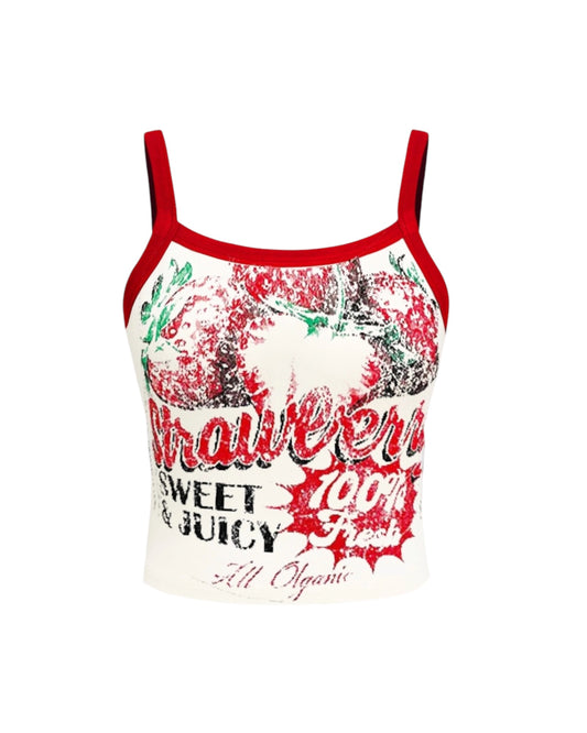 Fruit Graphic Print Tank Top