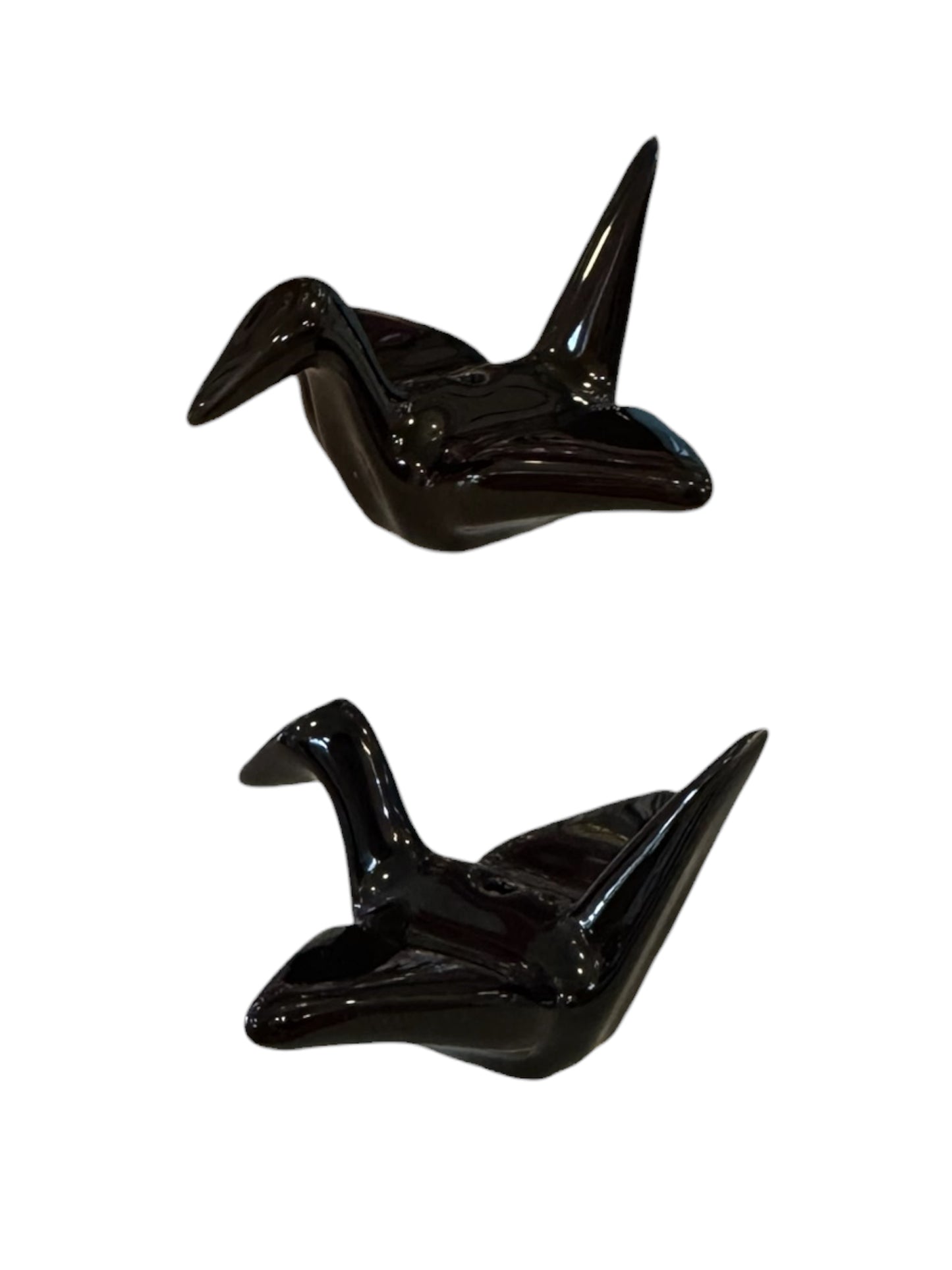 Ceramic Origami Crane Incense Holder