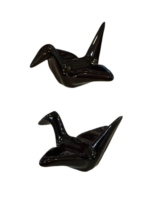 Ceramic Origami Crane Incense Holder