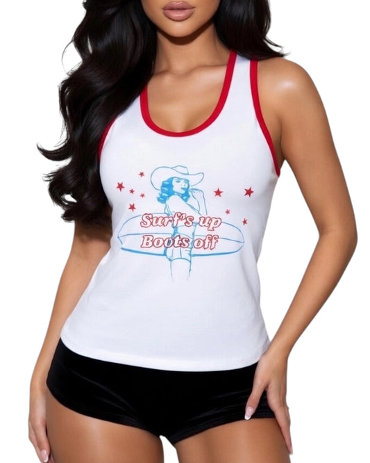 Cowgirl Graphic Halter Top