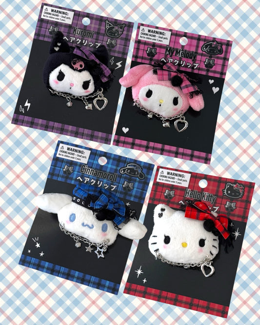 Sanrio Rock Plush Hair Clip