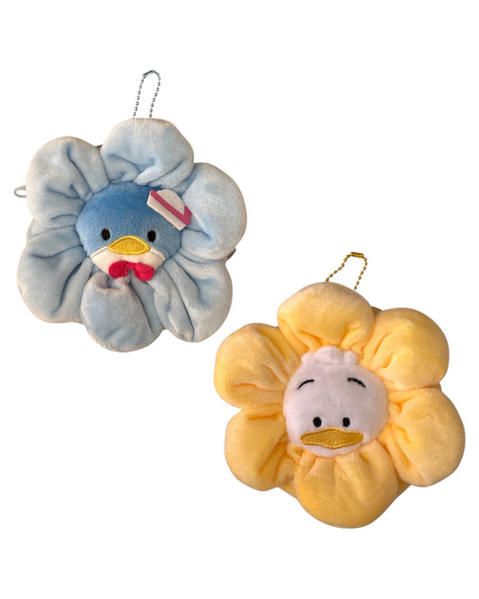 Mascot Flower Plush Pouch Keychain
