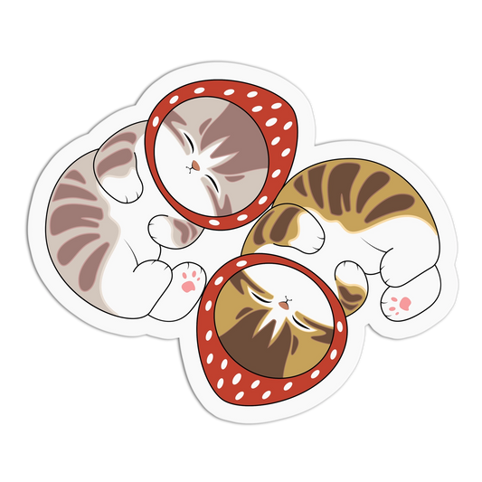 Cozy Cats Sticker